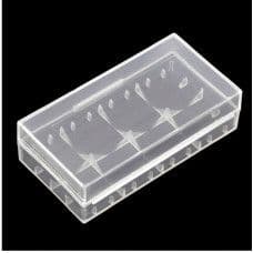 Transparent Waterproof 2 x 18650 Battery Portable Clear Plastic Storage Box (Pack of 2) - View 1