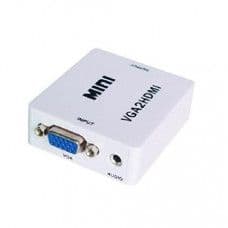 White VGA TO HDMI Converter Box 1080P 60Hz VGA2HDMI - View 1