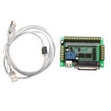 MACH3 Interface Board CNC 5 Axis with Optocoupler for Stepper Motor Driver and USB cable - View 1