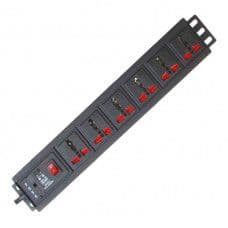 MX 6 Outlet Universal Power Strip 5 Amp with Switch 6 Amp Wall Mount 1.5 Meter (MX-2722) - View 1