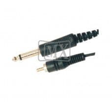 MX 6.35mm P-38 Mono Male Plug To MX RCA Male Plug Cord Super Deluxe 1.5 Meter (MX-643A) - View 1