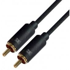 MX RCA Male Plug To RCA Male Plug Cord 1.5 Meter Slim Type Gold Plated (MX-4071) - View 1