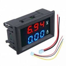 Dual Led 0.28 Display for DC0-100V Voltage and Current Test Digital Instrument Digital Meter Panel Amplifier Red Blue 10A - View 1