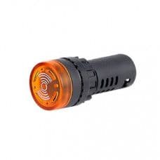 Yellow AC220V 16mm AD16- 16SM LED Signal Indicator Built-in Buzzer - View 1