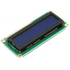 16x2 (1602) Character Blue Backlight LCD Display - View 1