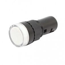 White AC220V 16mm AD16-16E LED Power Pilot Signal Indicator Lamp - View 1
