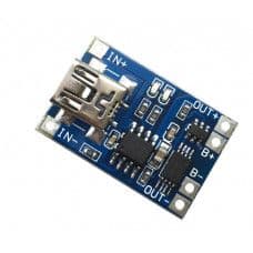 TP4056 1A Li-ion lithium Battery Charging Module With Current Protection - Mini USB - View 1