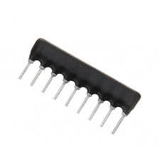 3.3K ohm 9 Pin Resistor Network - SIP - View 1
