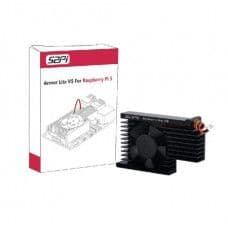 52Pi Armor Lite V5 Heatsink with Fan for Raspberry Pi 5 - View 1