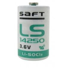 SAFT LS-14250 3.6V 1200mAH 1/2AA Li-SOCL2 Battery - View 1