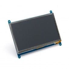 18 cm (7 inch) LCD Capacitive Touch Screen Display with HDMI for Raspberry Pi (800 x 480 Resolution) - View 1