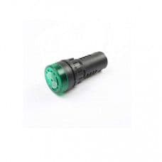 Green AC/DC12V 22mm AD16-22SM LED Signal Indicator Built-in Buzzer - View 1