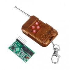 4 Channel Wireless Four Button RF Remote Control Transceiver Module (Non Locking Mode) - View 1