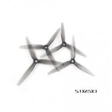 HQProp 5.1X2.5X3 Grey (2CW+2CCW)-Poly Carbonate Triblade Propeller - View 1