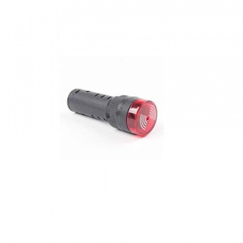 Red AC/DC12V 30mm AD16-30SM LED Signal Indicator Built-in Buzzer - View 1