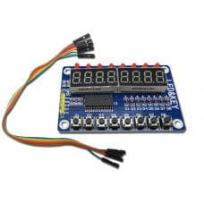 TM1638 8-Bit Button Digital LED Display Module - View 1
