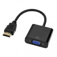 Black 1080P Micro HDMI to VGA Video Converter Adapter Cable For PC Monitor Projector HDTV with 15CM Cable - View 1