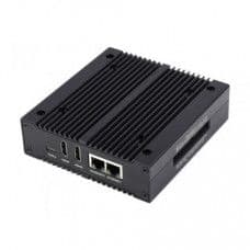Waveshare NAS Multi-functional Mini-Computer Designed for Raspberry Pi Compute Module 4 (NOT included), Network Storage, Dual Solid State Drive slots - View 1