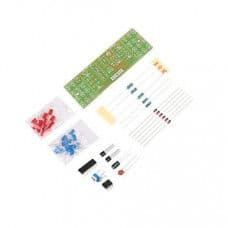 NE555 + CD4017 Red Blue Double Color Flashing Lights Board DIY Kit - View 1