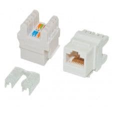 MX UTP CAT 6A Keystone Jack 180 Degree - White (MX-4065) - View 1