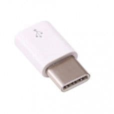 Micro USB-B (Female) to USB Type C (Male) Converter Adapter for Raspberry Pi 4-White - View 1
