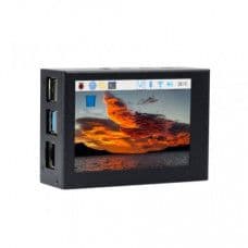 3.5inch Display Aluminum Alloy Case for Raspberry Pi 4 - View 1