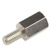 M3x5mm Male to Female Nickel Plated Brass Hex Standoff Spacer - 5 Pieces pack - View 1