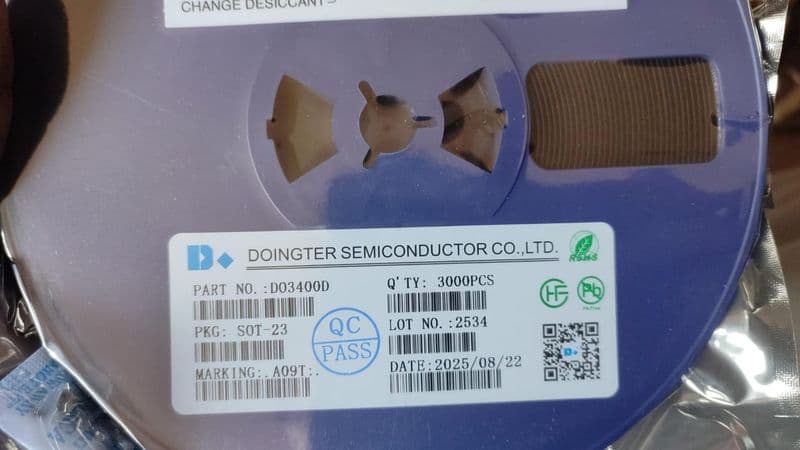 MOT3400A OR DO3400D SOT23 R0 A09T SMD MOSFET 30V 5.8A N Channel ETA1096 - View 2