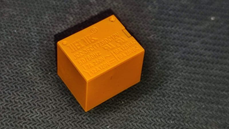 12V 7A YELLOW RELAY SPDT PCB Mount Sugar Cube 19x15x15MM ETA2154 - View 2