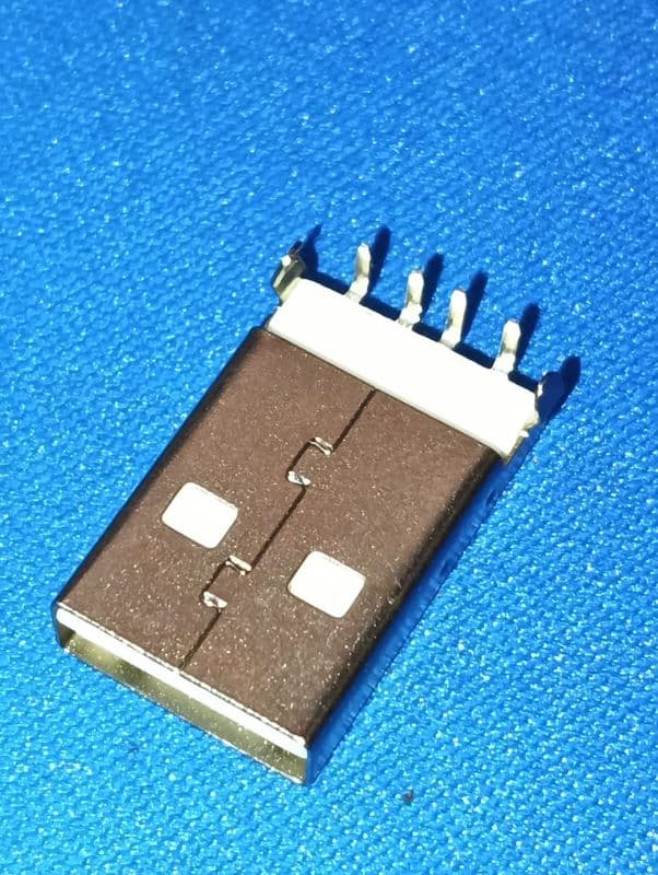 HX AM 90D Plugin hanxia 1.5A USB 2.0 1 4P Male Type-A Plugin USB Connectors ETA2281 - View 3