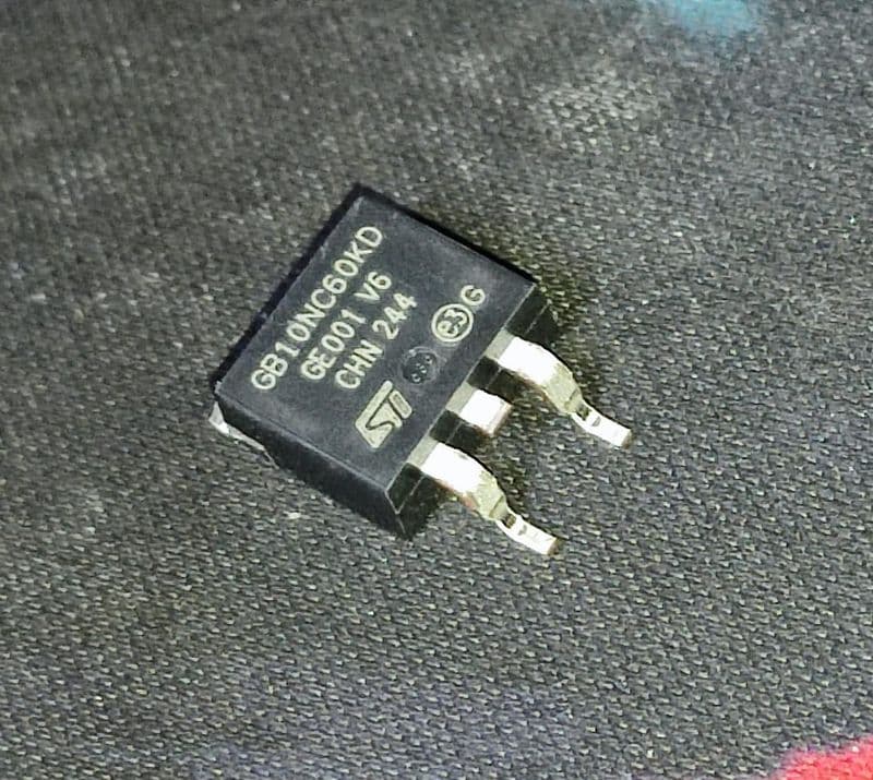STGB10NC60KDT4 D2PAK ST 10A 600V TO-263 IGBT ETA2559 - View 1