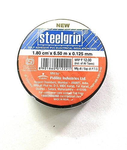BLACK Insulation Tape STEELGRIP ET8075 - View 1