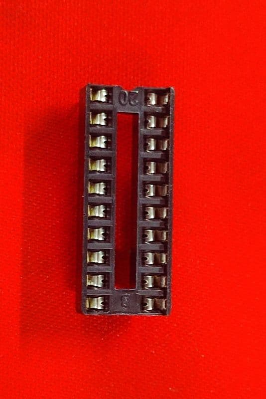 20 PIN IC BASE OR HOLDER 2.54MM PITCH ET8166 - View 2