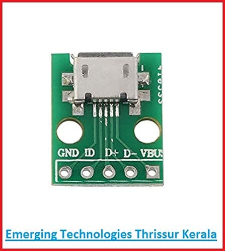 MICRO USB to DIP Adapter 5 Pin Female breakout board module ET5038 - View 1