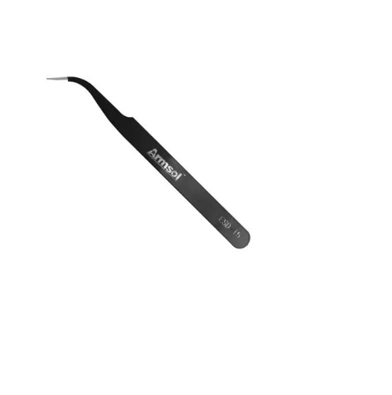 Tweezer ESD-15 Bent Tip Armsol Stainless Steel Bend ET5169 - View 1