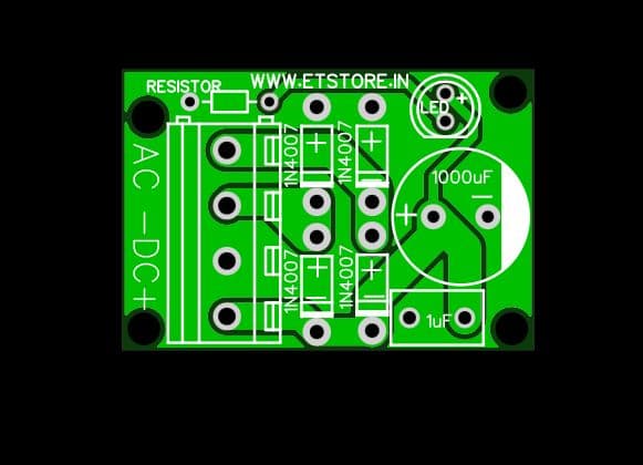 BRIDGE RECTIFIER PCB 1A-3A DIODE ET5229 - View 1