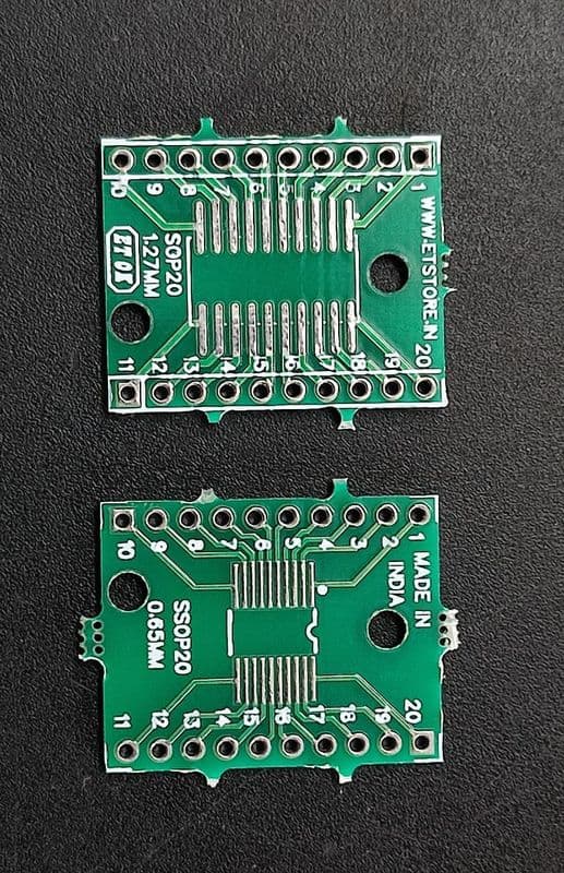 SOP20 TSSOP20 SOIC20 SMD TO DIP CONVERTER breakout board ET5302 - View 1