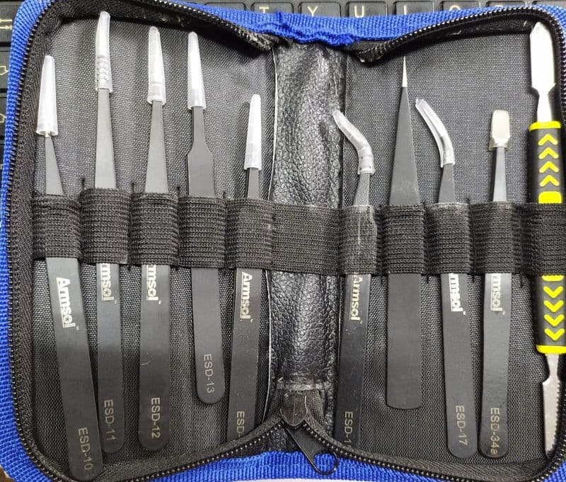 ESD Tweezers set of 10 kit ET10936 - View 1