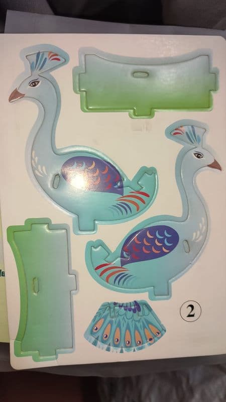 PEACOCK with TAIL LIGHT STEM Unassembled KIT ETD11200 - View 2
