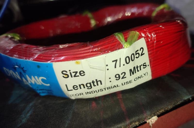 92meter RED Wire 7/0.0052 MULTI Strand Multistrand 36 AWG ET11267 - View 2