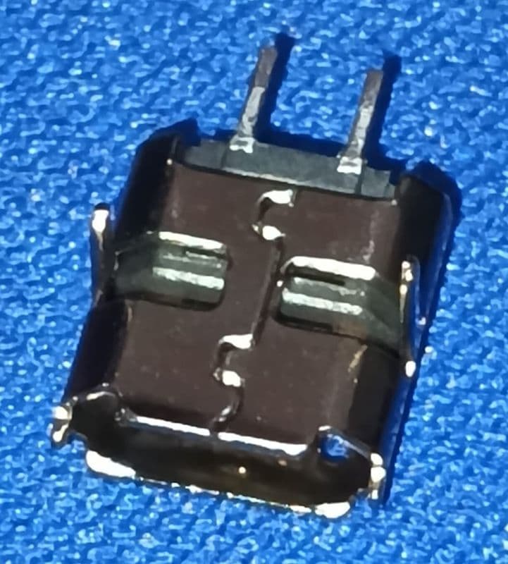 2 PIN Micro-B SMD USB FEMALE KH-MICRO-SMT.J-2P SMD kinghelm USB 2.0 1 2PIN ETD11451 - View 2