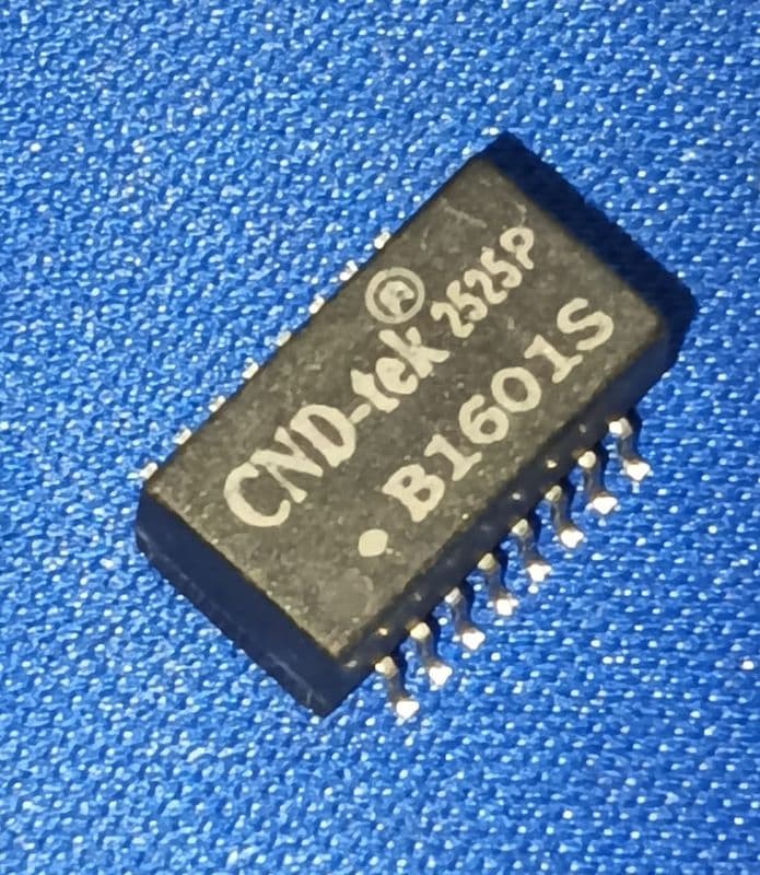 B1601S SMD-16P,12.7x7mm CND-tek 1.5kV Single port 1:1 100M Pulse Transformers ETD11455 - View 1