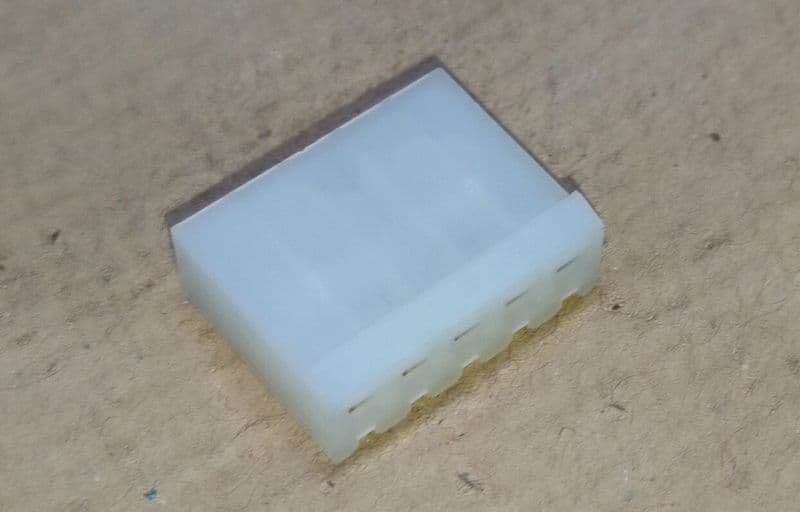 5 Pin CPU Connector FEMALE without wire 3.96mm ETD11462 - View 2