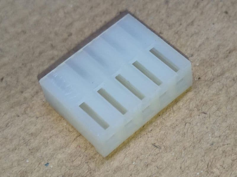 5 Pin CPU Connector FEMALE without wire 3.96mm ETD11462 - View 3