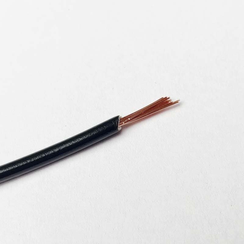 BLACK 1meter 0.5Sqmm COPPER Cable FINOLEX WIRE 4A ET2014 - View 1