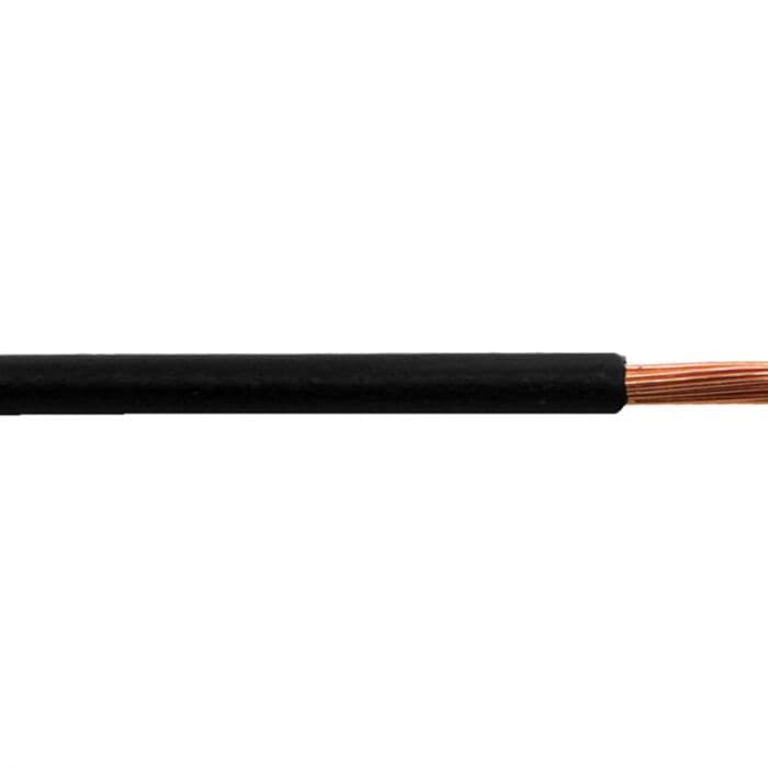 BLACK 6Sqmm COPPER SOLAR/DC Cable Wire 1meter POLYCAB ET2036 - View 1