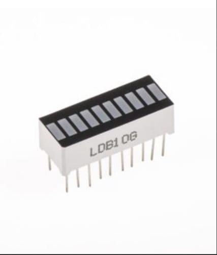 10 Segment GREEN LED Bar graph Display ET7090 - View 1