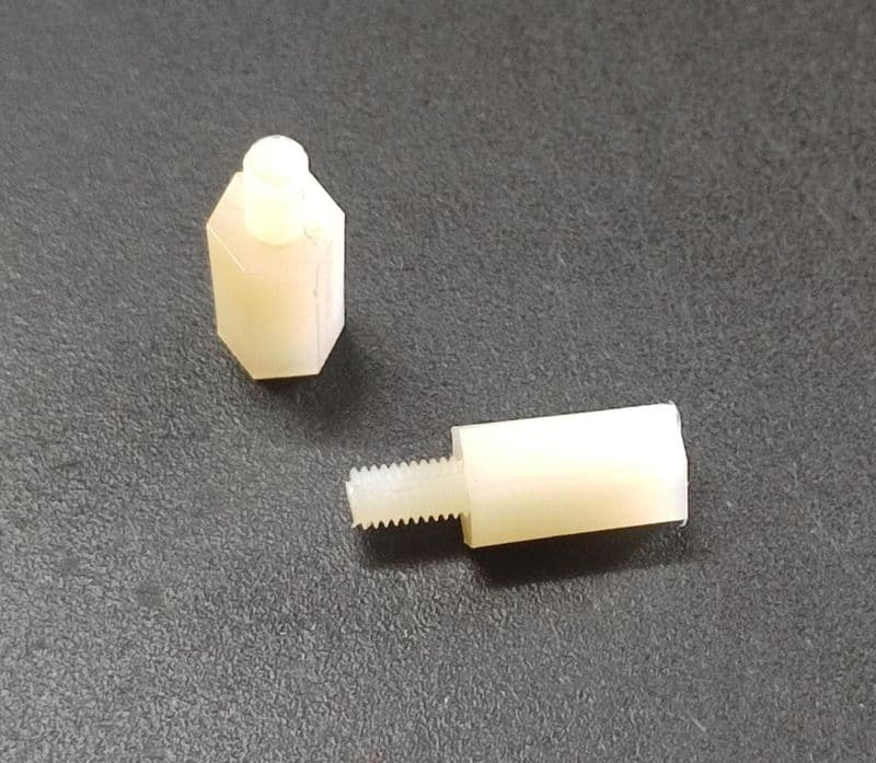 M3x10mm height bolt PCB Spacer Stackable nylon studs ET7276 - View 1