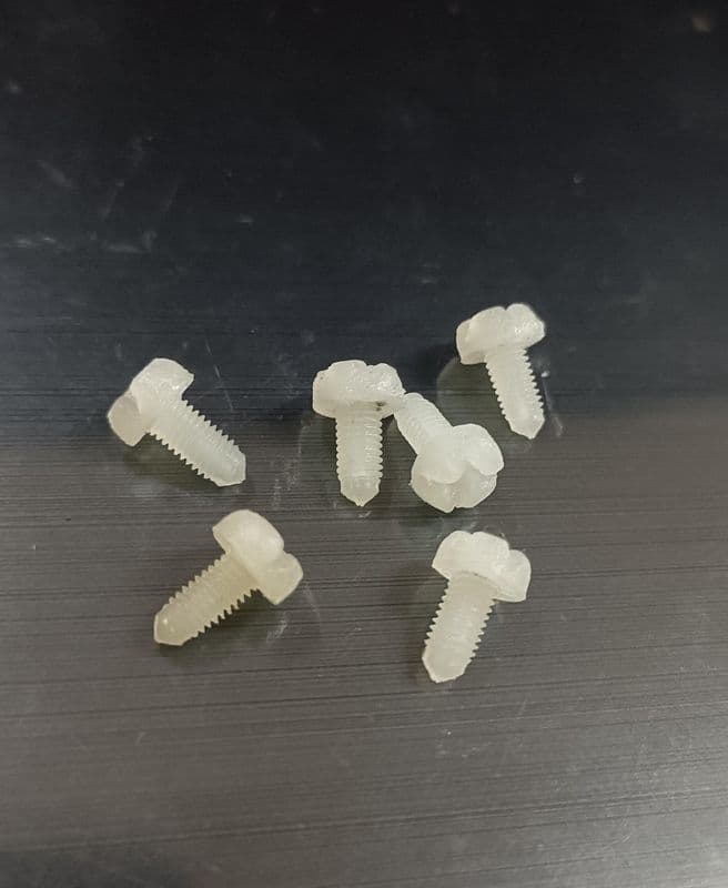 M3x8mm NYLON PLASTIC SCREW LENGTH ET7336 - View 1