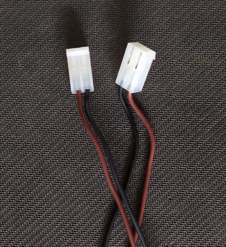 2 Pin CPU Female Connector with wire 15cm 3.96mm PITCH ET7361 - View 1